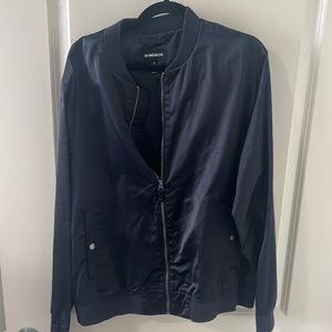 Bonobos lightweight navy bomber jacket xl/slim